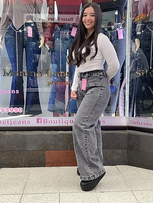 wide leg jeans modelo culote 