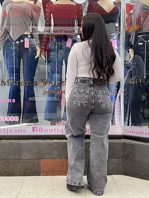 wide leg jeans modelo culote 