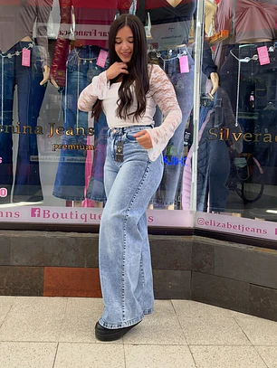 wide leg jeans celeste 