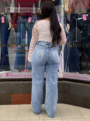 wide leg jeans celeste 
