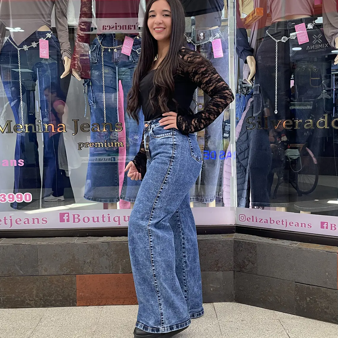 wide leg azul un boton tiro alto  1