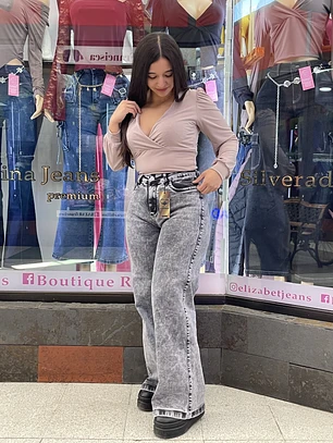 wide leg gris nevado  ¶palazzo 