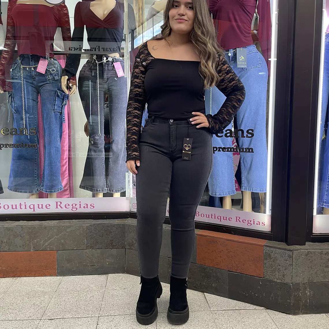 SKINNY JEANS GRIS MARENGO  1