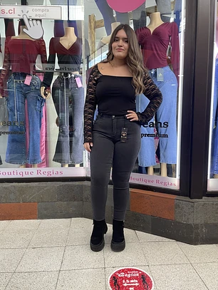 SKINNY JEANS GRIS MARENGO 