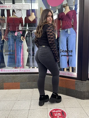 SKINNY JEANS GRIS MARENGO 