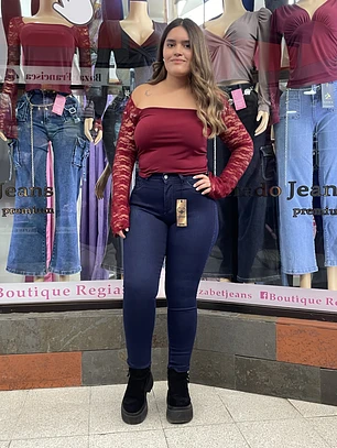 SKINNY AZUL INTENSO SUPER LEVANTA COLA 