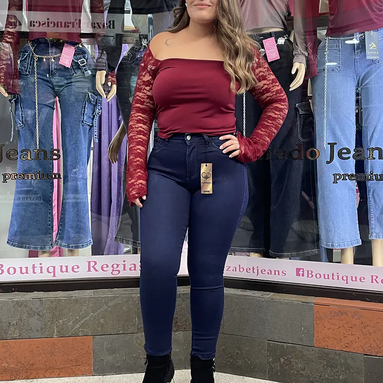 SKINNY AZUL INTENSO SUPER LEVANTA COLA  1