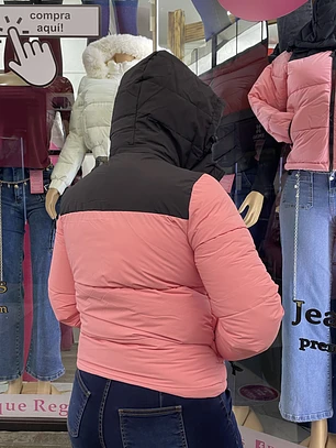 CASACA PUFA ROSADA •SALMON 
