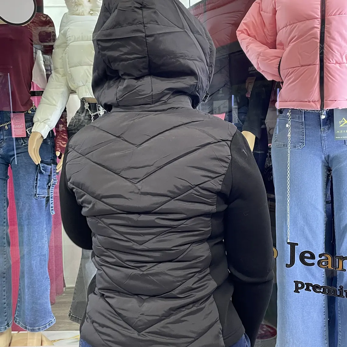 CASACA NEGRA  ESTILO ZARA  2