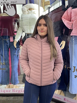 CASACA TERMICA  CORTA IMPERMIABLE PALO ROSA 