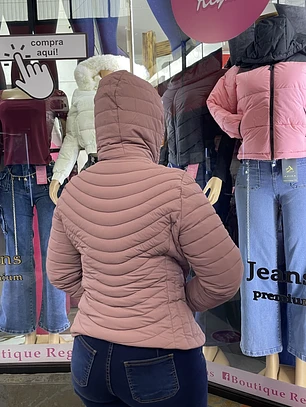 CASACA TERMICA  CORTA IMPERMIABLE PALO ROSA 