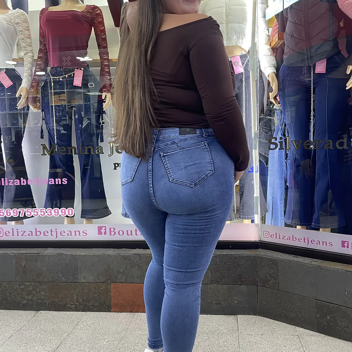 SKINNY JEANS EXTRA LINDAS AZUL MEDIO UN BOTON  2