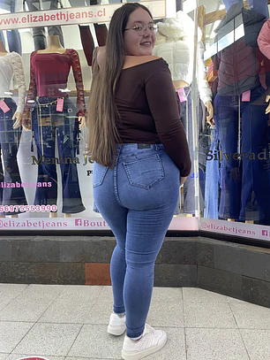 SKINNY JEANS EXTRA LINDAS AZUL MEDIO UN BOTON 