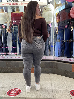 SKINNY JEANS TIRO ALTO 3 BOTONES GRIS NEVADO EXTRA LINDAS 