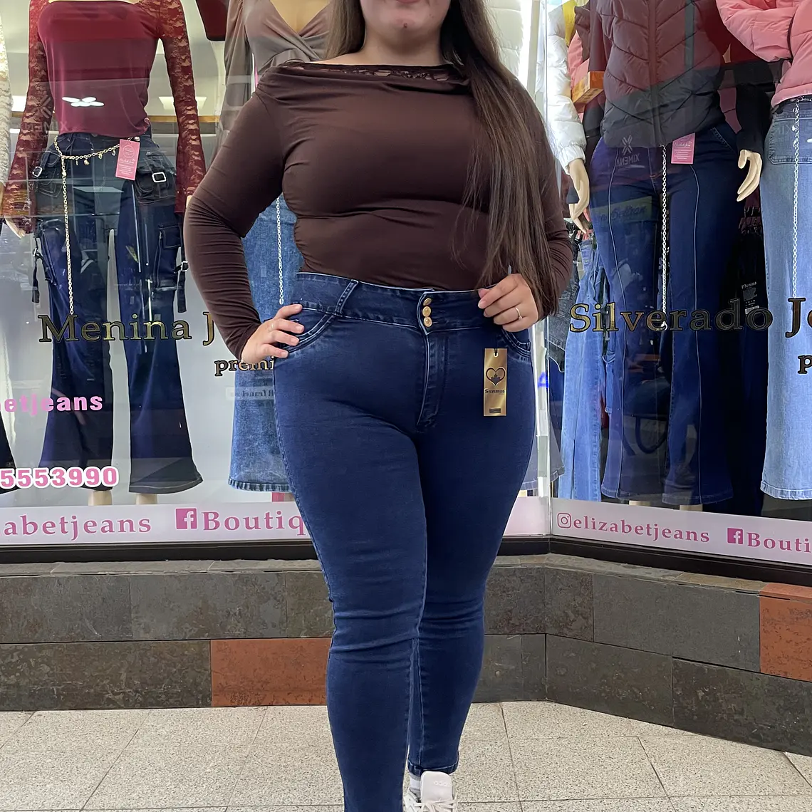 SKINNY JEANS AZUL PRETINA ANCHA 3 BOTONES EXTRA LINDAS  1