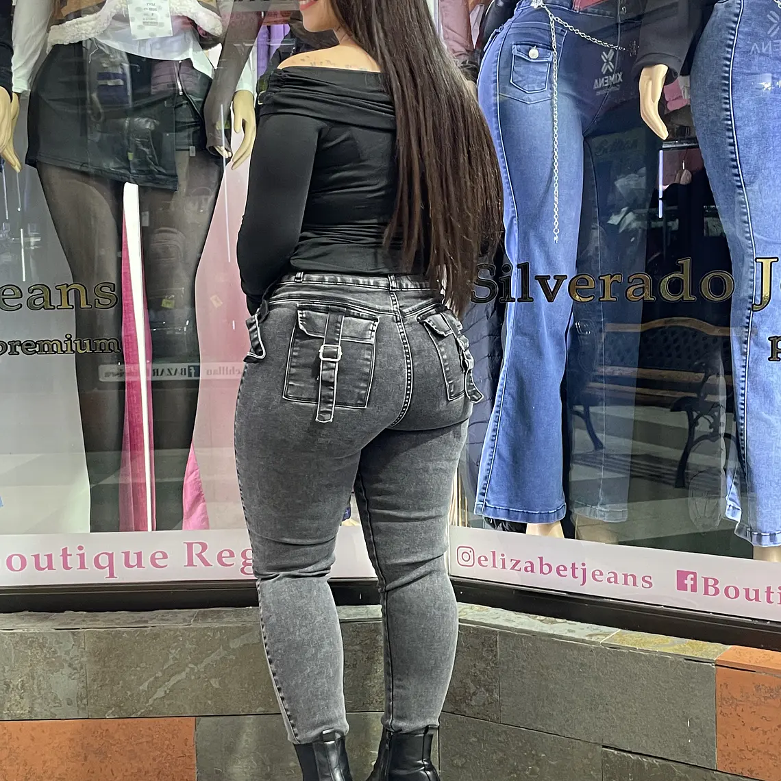JEANS  GRIS CARGO REDUCTOR 3 BOTONES  2