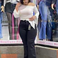 FLARE JEANS SIRENA NEGRO  - Miniatura 1