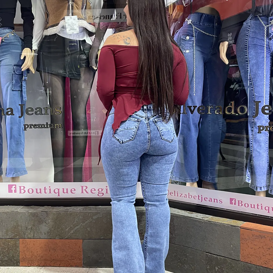 FLARE JEANS LINEA CELESTE NEVADO 2