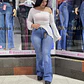 FLARE JEANS SIRENA CELESTE  - Miniatura 1