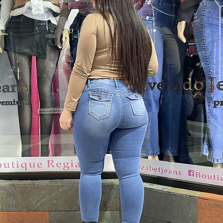 SKINNY JEANS  TAPITAS CELESTE  2