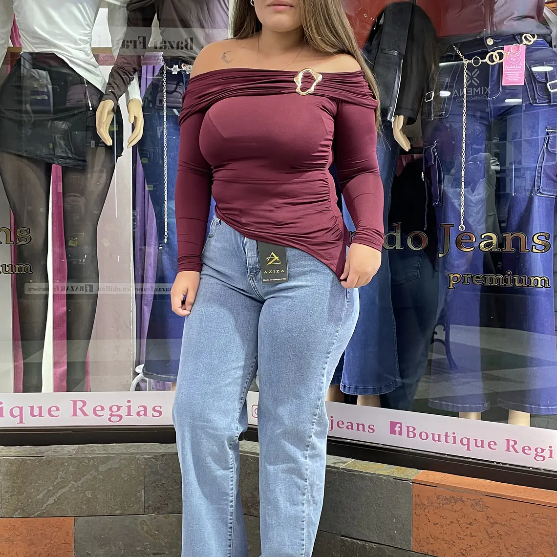 WIDE LEG RECTO CELESTE CLASICO  1