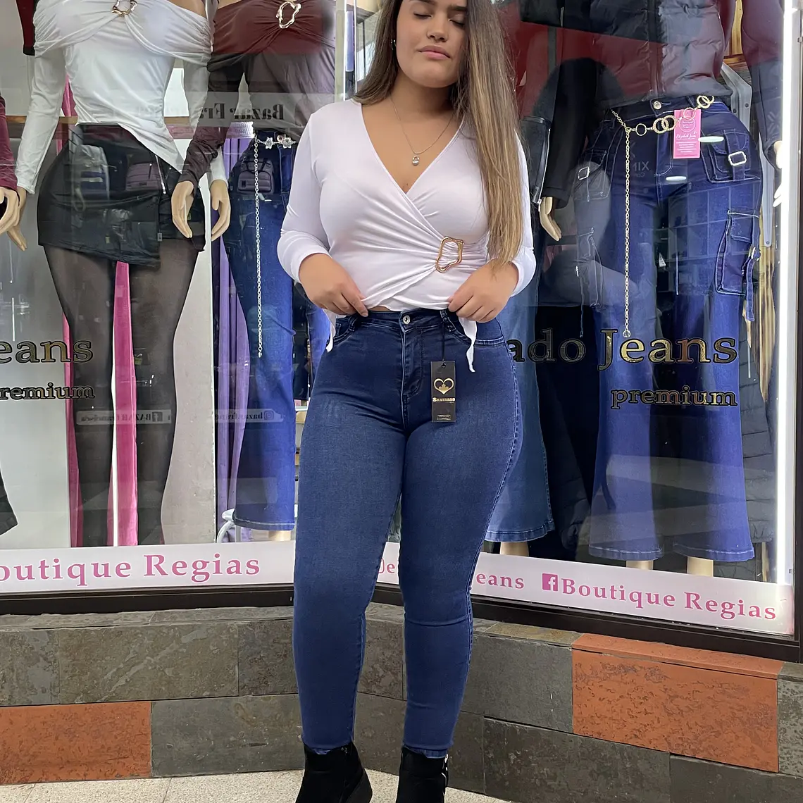 SKINNY JEANS AZUL  1