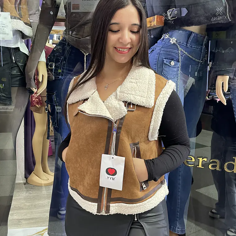 chaquetita aviadora chiporrito SIN MANGAS  1