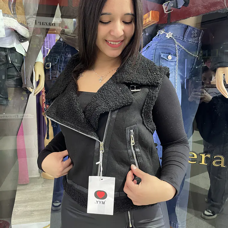 chaquetita aviadora chiporrito SIN MANGAS  2