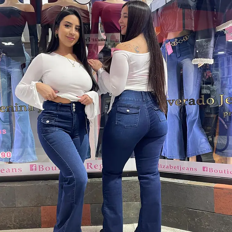 flare jeans sirena azul  tapetas  1