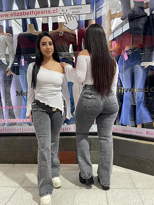 falre jeans pretina ancha tapeitas