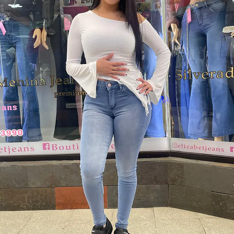 skinny jeans tapeta celeste medio 2