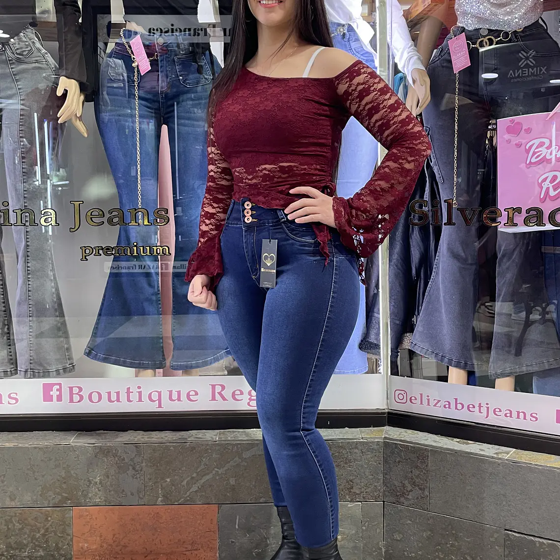 SKINNY JEANS  REDUCTOR AZUL FOCALIZADOS  1