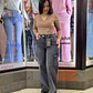 WIDE LEG RECTO CARGO GRIS  - Miniatura 1