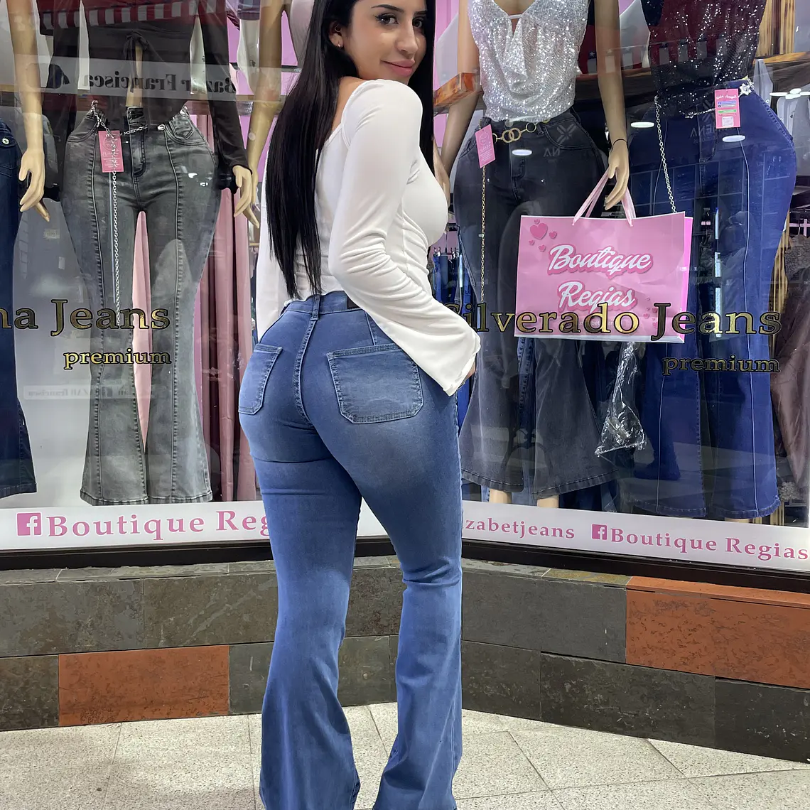 FLARE SIRENA JEANS LINEA CELESTE  2