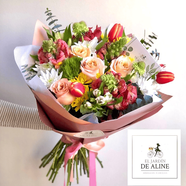 Ramos tamaño mediano de 25 varas de flores mixtas 3