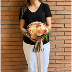 Ramos de Novia Estilo Bouquet de Flores Naturales mixtas de temporada 7