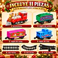 Tren Navideño Eléctrico Express 11 Piezas con Luces y Sonidos - Miniatura 2