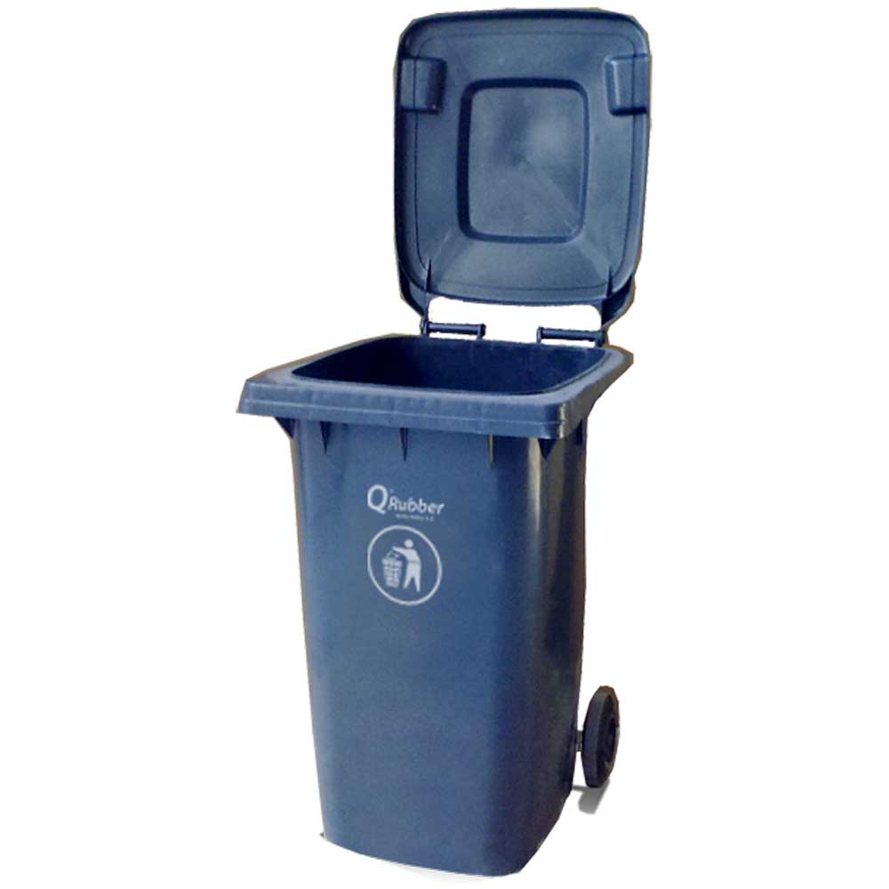 Contenedor Basura 240Lt Azul Qrubber