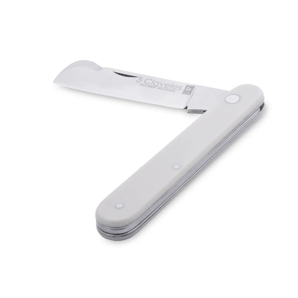 Cortapluma Plegable 11 cm 3 Claveles Blanco