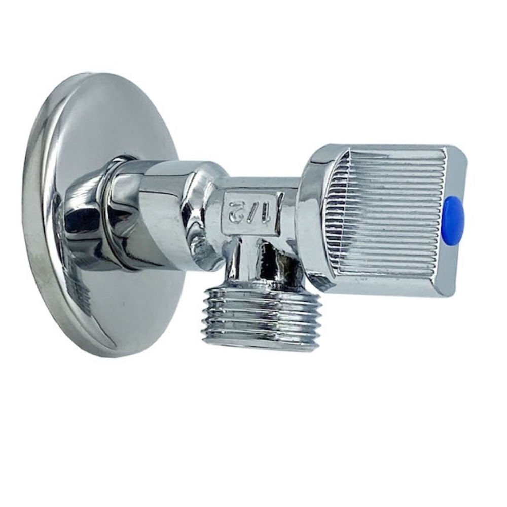 Llave Angular He-he 1/2 Acero Inoxidable Para Estanque Taumm