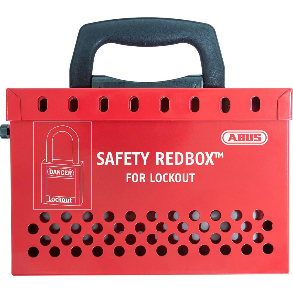 Caja Bloqueo Grupal Acero B835 Roja ABUS