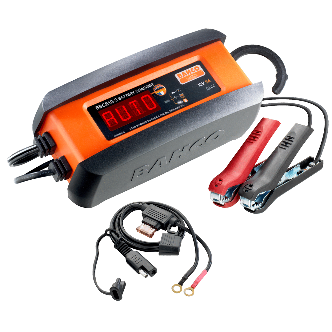 Cargador de Baterías Eléctrico 12V–3A BBCE12-3 | Carga Segura y Estable 1