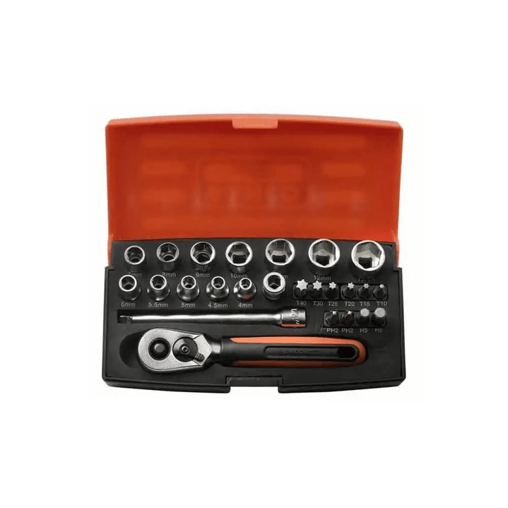 Juego de Dados Bahco SBSL25 1/4