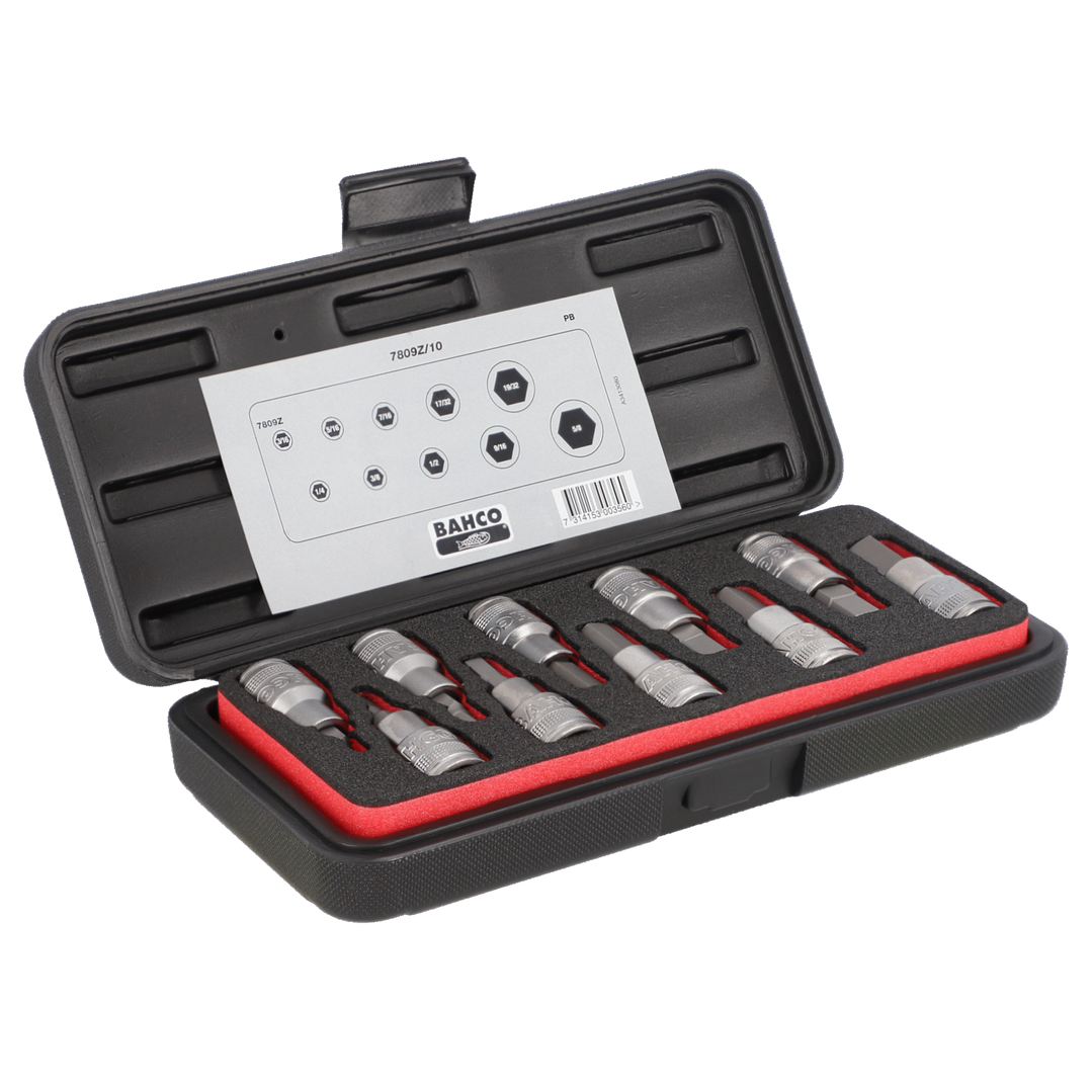 Juego de Dados Hexagonales Bahco 7809Z/10 10 Piezas 1