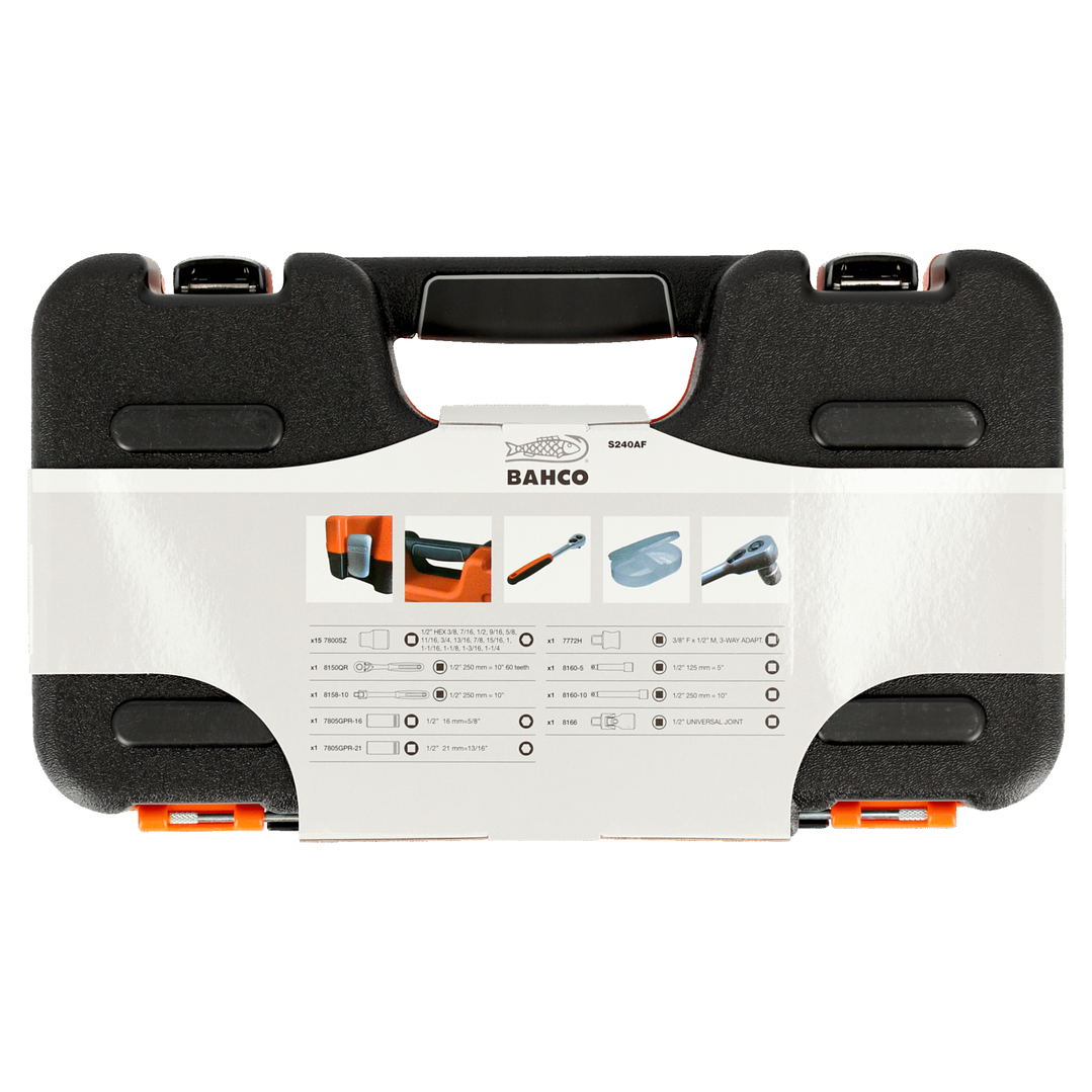 Juego de Dados 1/2” 24 Piezas Bahco S240AF – Precisión y Resistencia Profesional 3