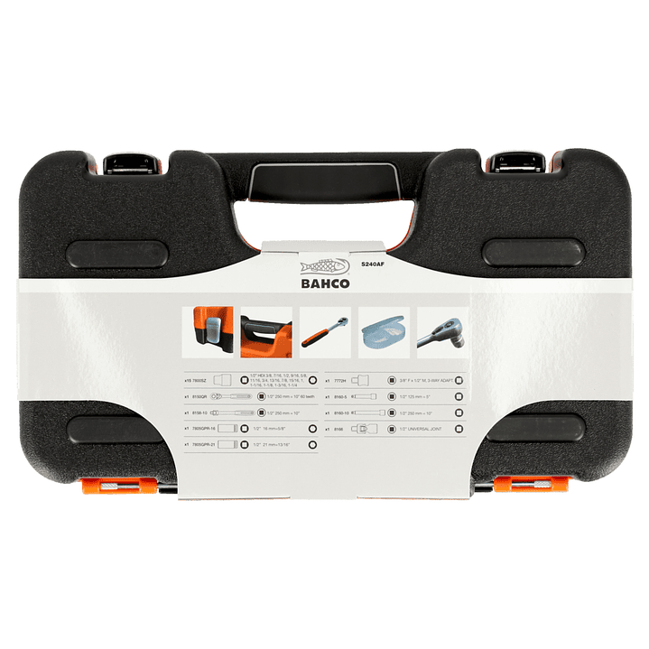 Juego de Dados 1/2” 24 Piezas Bahco S240AF – Precisión y Resistencia Profesional 3