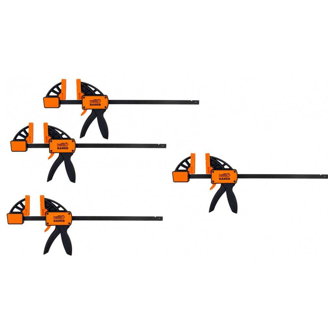 Set de Prensas Rápidas 4 Piezas 300 mm y 150 mm Bahco BAH-QC-300A/150A-4P 2