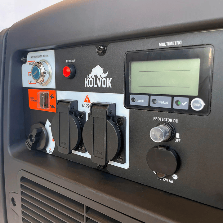 Generador Eléctrico Gasolina Inverter 3.2 kVA KOLVOK IG3200XT 220V con Control Remoto 2