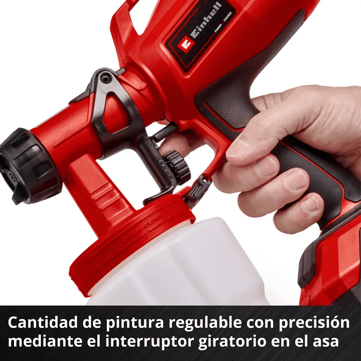 Pistola de Pintar Inalambrica Power X-Change TC-SY 18/60 Li-Solo Einhell 5
