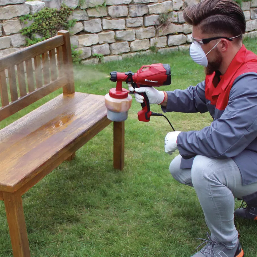 Pistola de Pintura 1 Litro 500 Watts TC-SY 500S Einhell Rojo 6